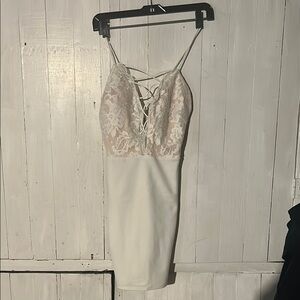 White Lace Bodycon Dress